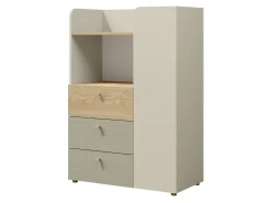 Reol Domcali 106 (Grå + Egetræ)