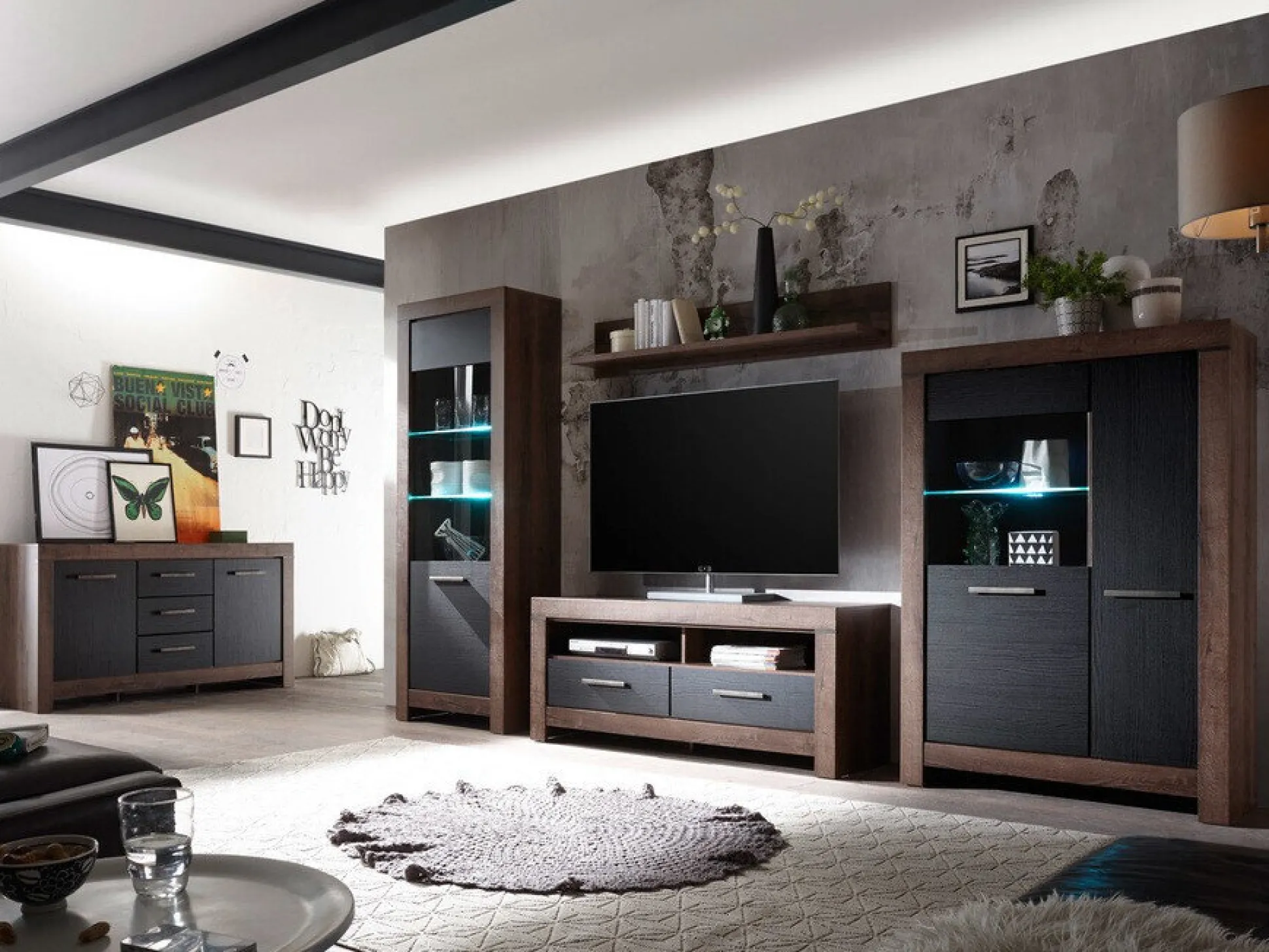 Reol Dunfelu 103 (Kloster eg + Sort eg)