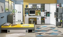 Reol Elmenou 109 (Hvid + Antracit)