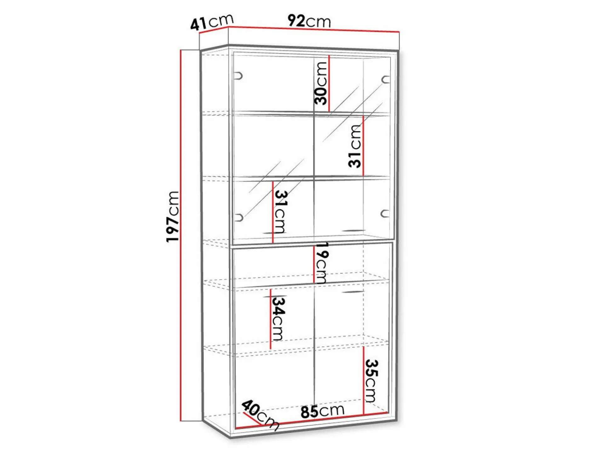 Reol Etrmoni 102 (Lyst træ)