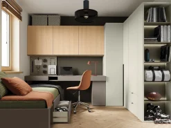 Reol Evareve 104 (Grøn + Lysebrun)