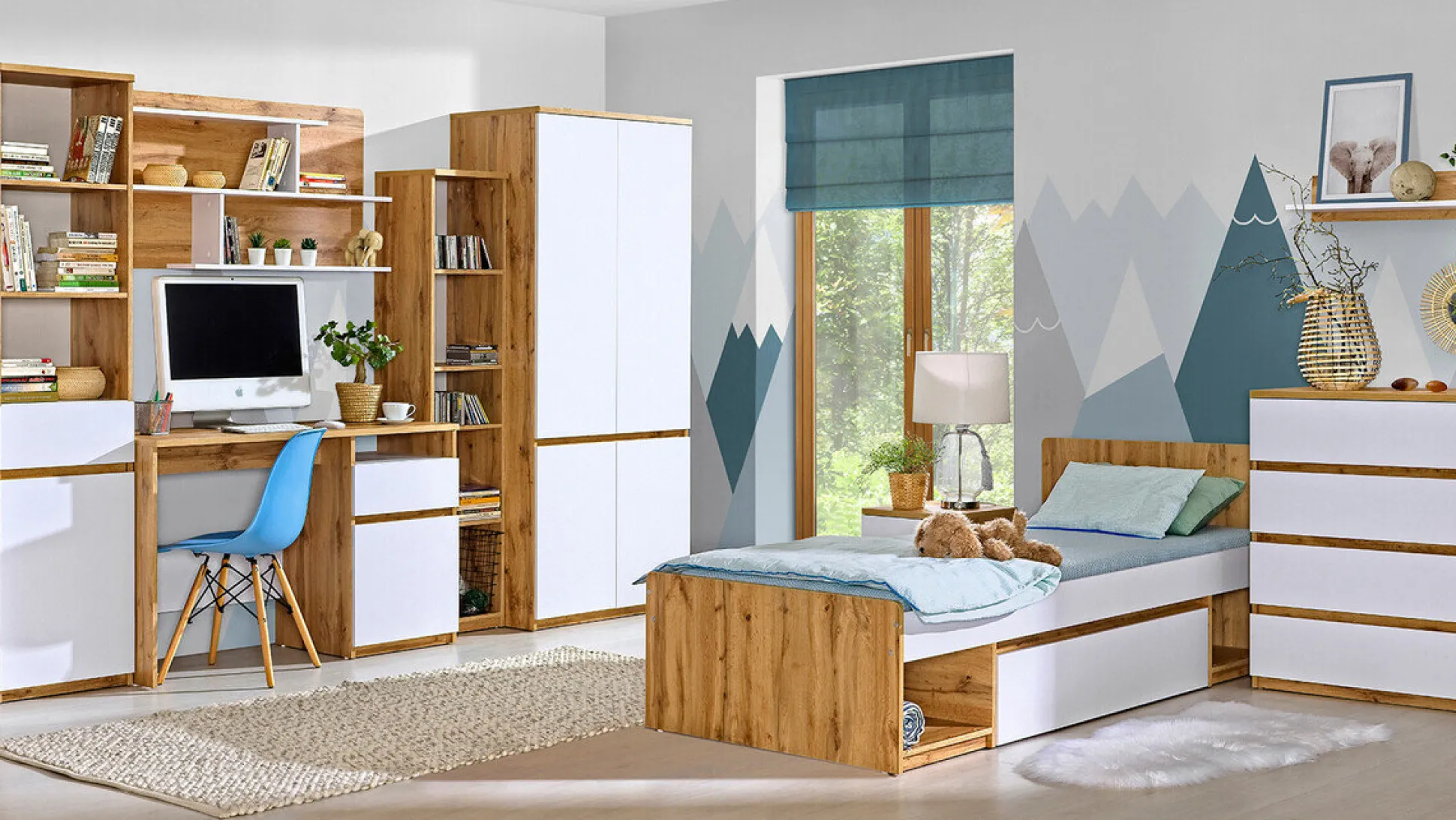 Reol Evaropha 110 (Wotan eg + Hvid)