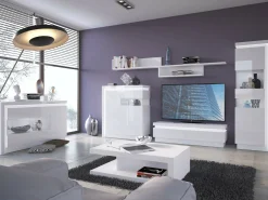 Reol Feldeli 111 (Hvid + Glansfuld hvid)