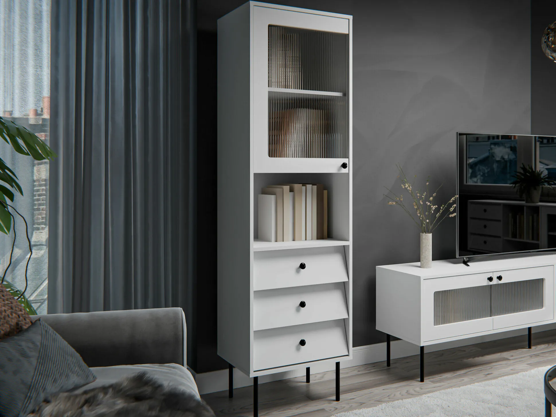 Reol Feletri 105 (Hvid)