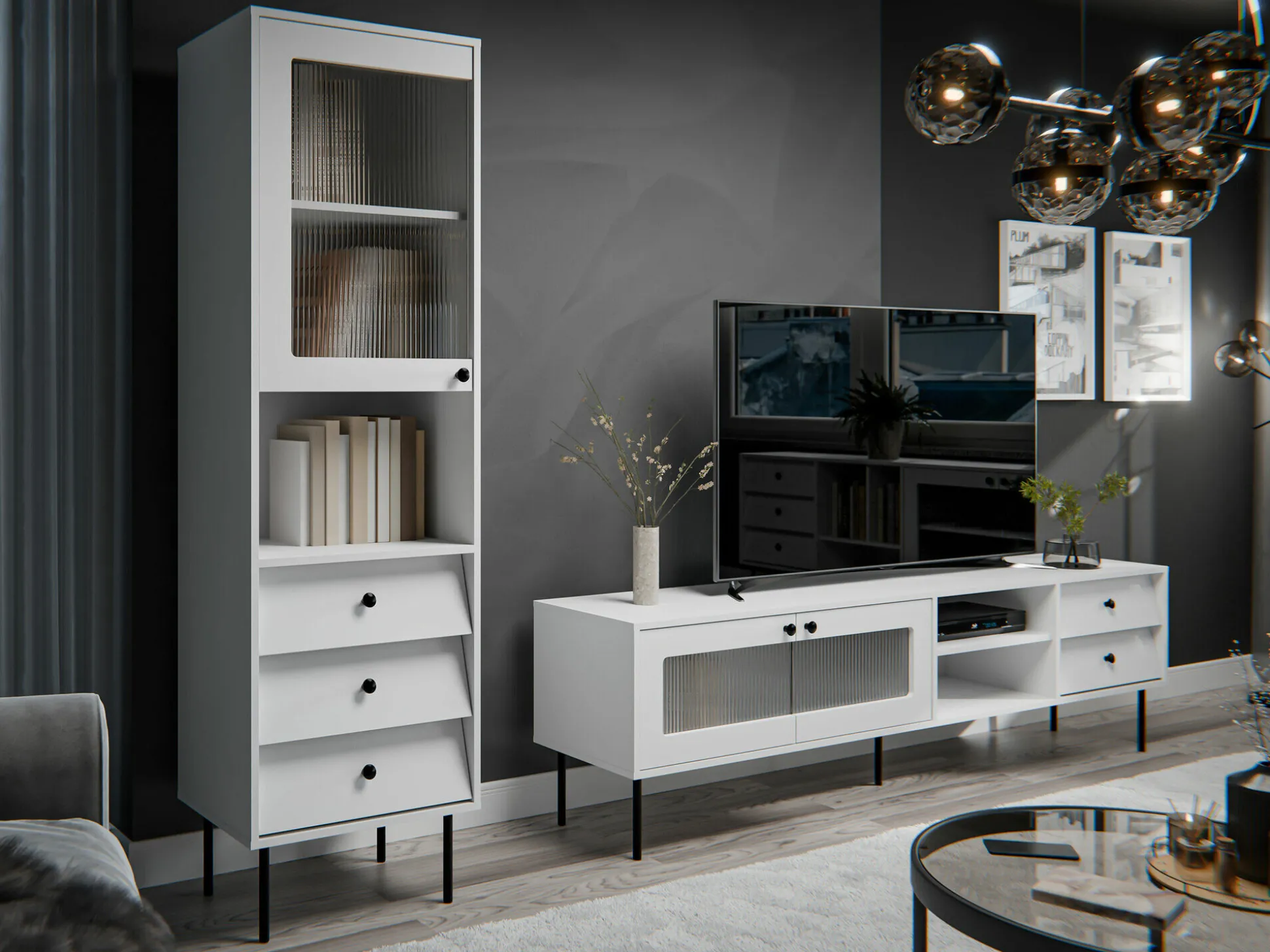 Reol Feletri 105 (Hvid)