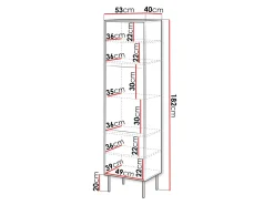 Reol Flosoru 107 (Valnød + Sort)