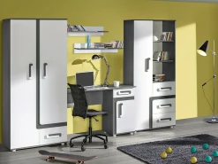 Reol Levtala 103 (Antracit + Hvid)