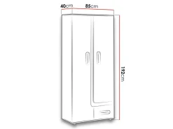 Reol Levtala 103 (Antracit + Hvid)