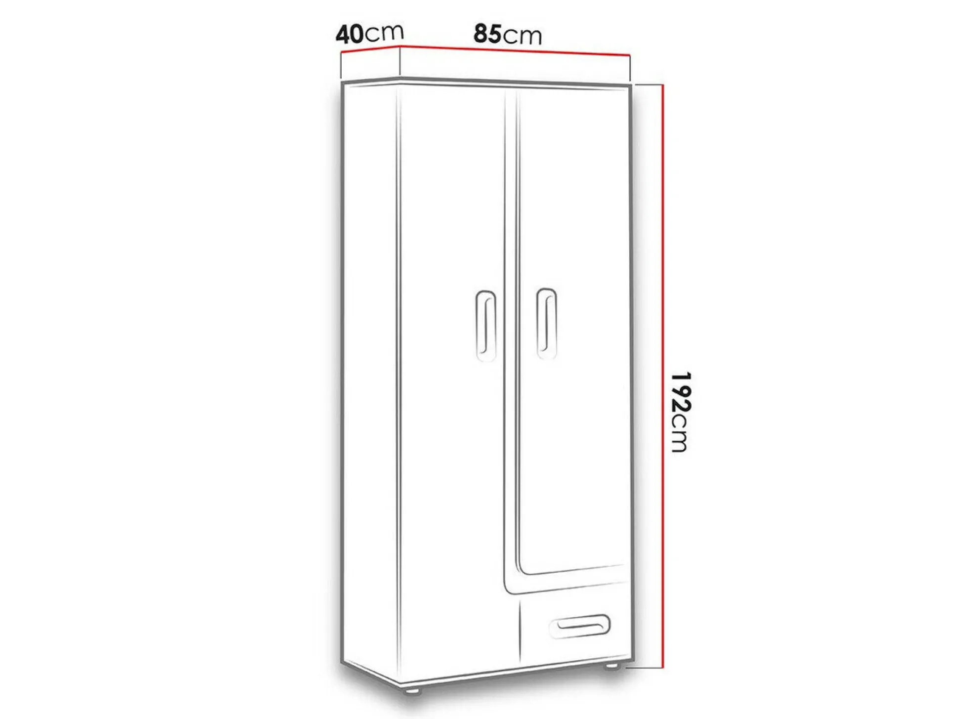 Reol Levtala 103 (Antracit + Hvid)