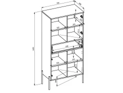Reol Levtenu 110 (Egetræ)