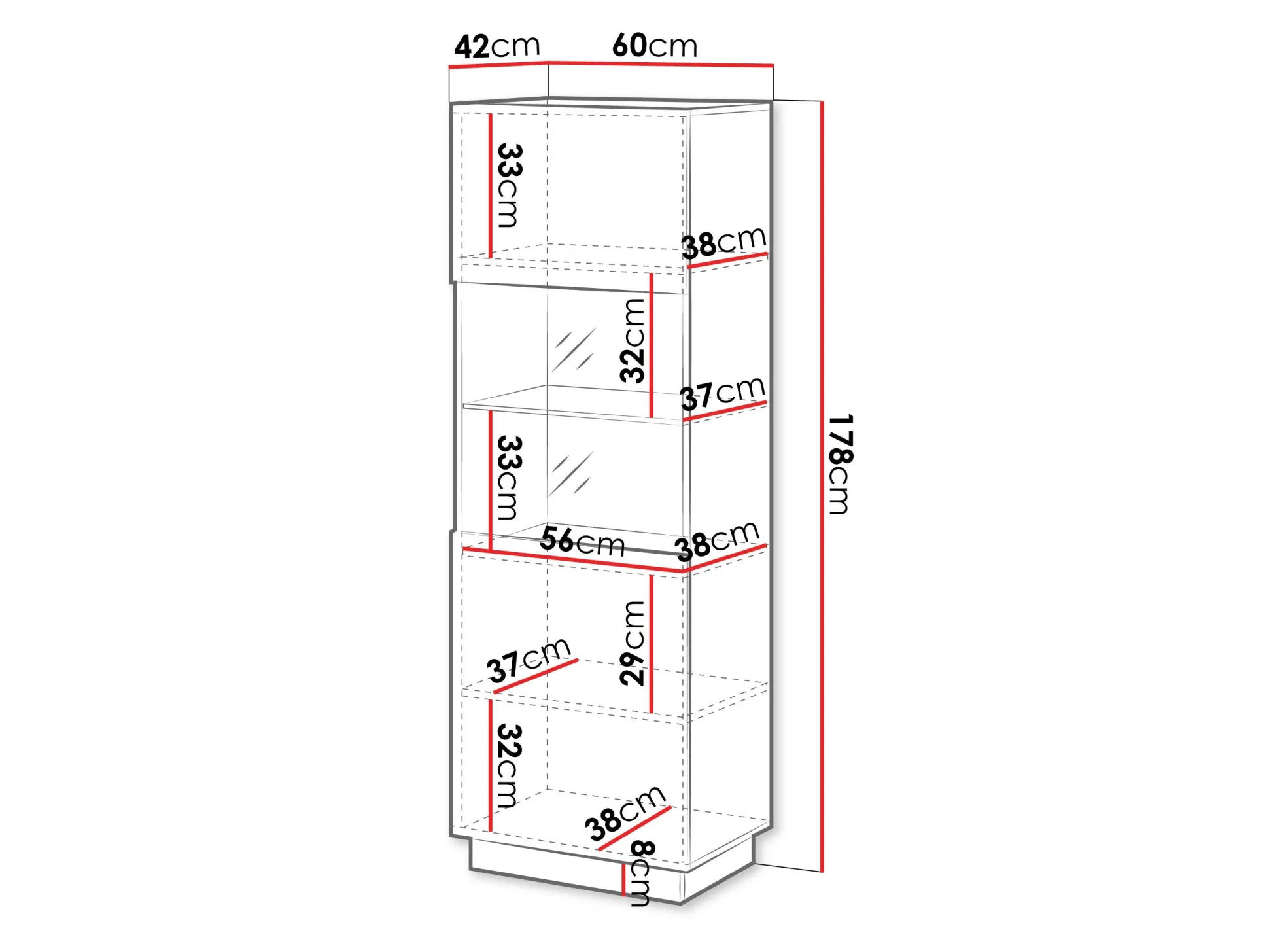 Reol Lingua I (Hvid)