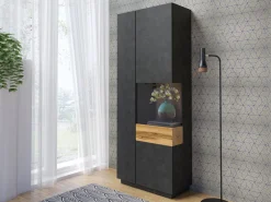 Reol Livlore 100 (Matera grå + Wotan eg)