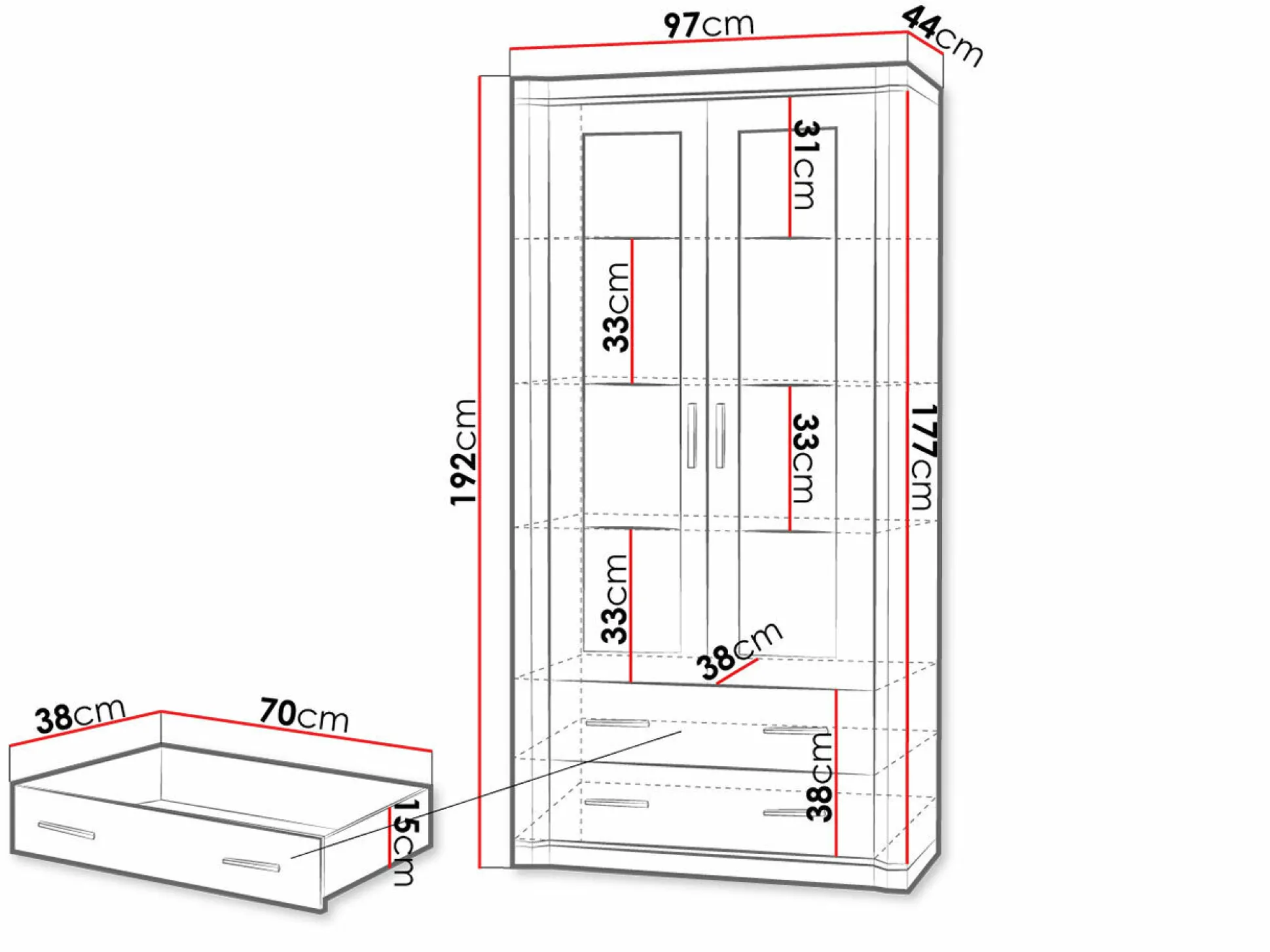 Reol Lorelie 116 (Trøffel egetræ)