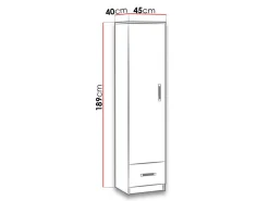 Reol Lorlare 106 (Hvid + Grå)