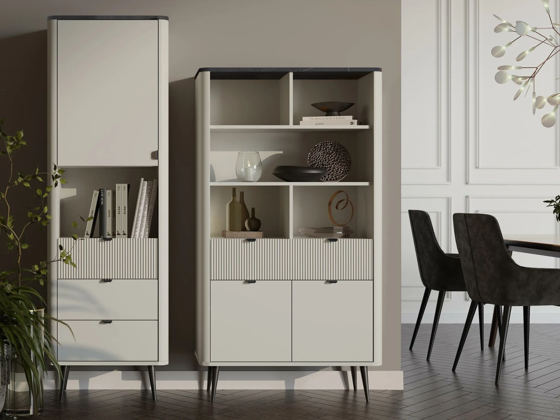 Reol Lufela 103 (Kashmir + Grå marmor)