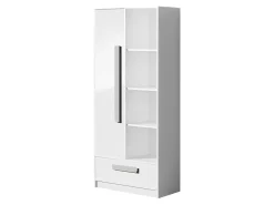 Reol Merevari 104 (Hvid + Glansfuld hvid + Grå)