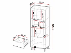 Reol Mormavu 102 (Mat hvid)