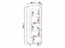 Reol Mormavu 104 (Mat hvid)