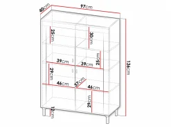 Reol Mormavu 105 (Mat hvid)