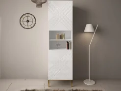 Reol Natar (Hvid + Glansfuld hvid)