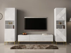 Reol Natar (Hvid + Glansfuld hvid)