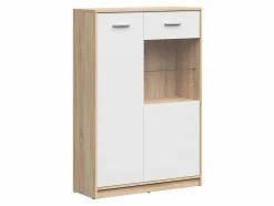 Reol Novsore 138 (Sonoma eg + Hvid)