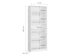 Reol Ontario 194 (Hvid)