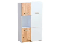 Reol Ophmora 104 (Egetræ + Hvid)