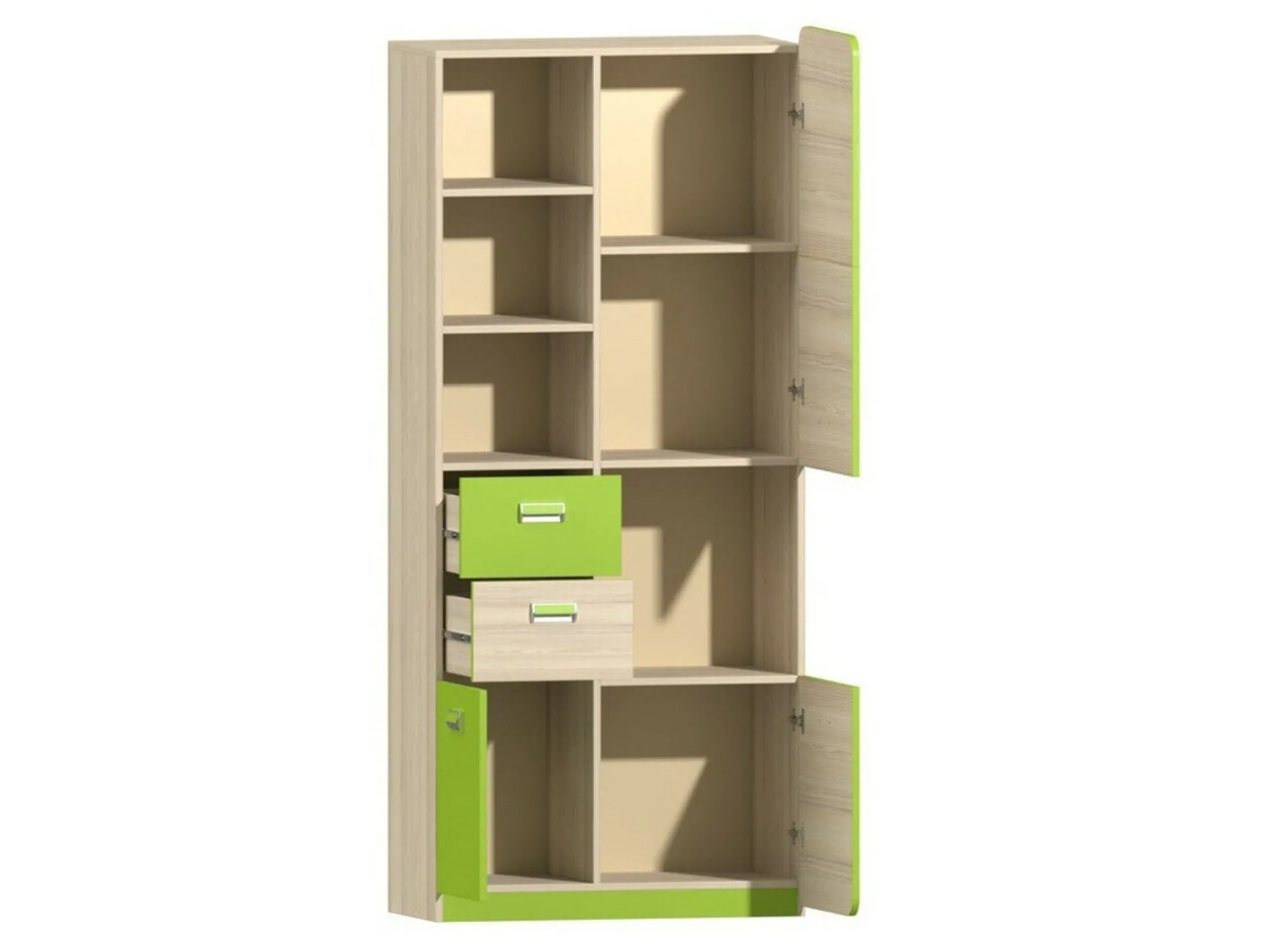 Reol Ophmora 106 (Egetræ + Hvid)