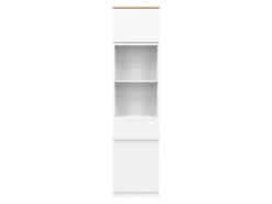 Reol Orlando 225 (Hvid + Egetræ)