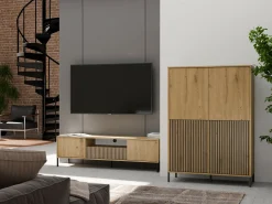 Reol Orlsone 104 (Artisan eg + Sort)