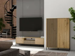 Reol Orlsone 102 (Artisan eg + Sort)