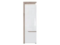 Reol Revelmi 106 (Egetræ + Glansfuld hvid)