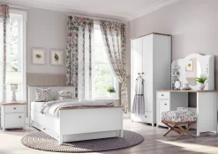 Reol Romelbo 136 (Hvid + Egetræ)