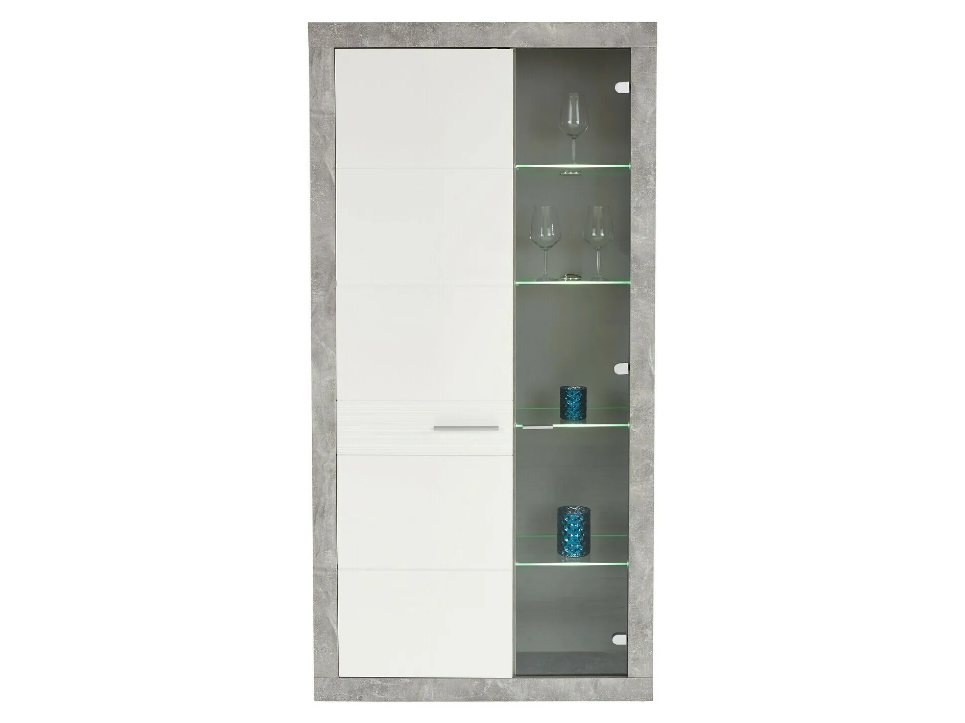 Reol Romfera 107 (Hvid + Grå)