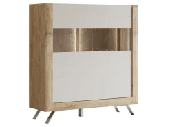 Reol Sovera 106 (Gylden eg + Lys grå)