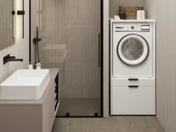 Reol til badeværelse Austin 376 (Hvid)