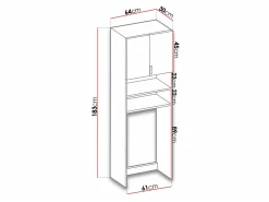 Reol til badeværelse Dover 114 (Hvid)