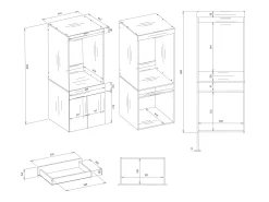 Reol til badeværelse Mandeville 355