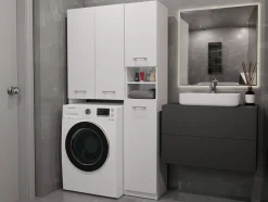 Reol til badeværelse Mandeville 130 (Hvid)