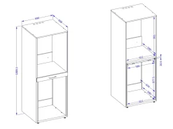 Reol til badeværelse Novdele 103 (Hvid)
