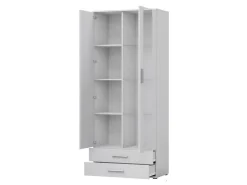 Reol Tornola 105 (Hvid + Glansfuld hvid)