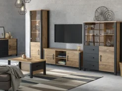 Reol Tornua 101 (Mørk gran + Mat sort)