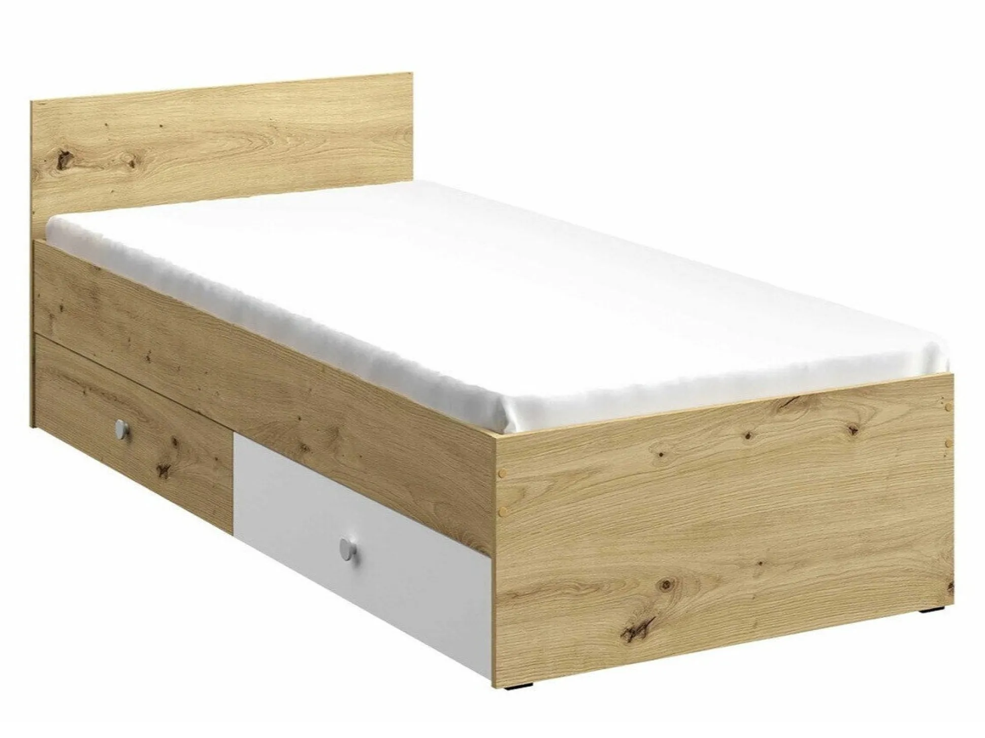 Seng Almira 113 (Artisan eg + Hvid)