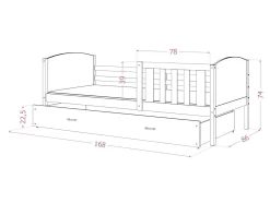 Seng Aurora 131 (Grå)