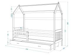 Seng Aurora 123 (Grå)