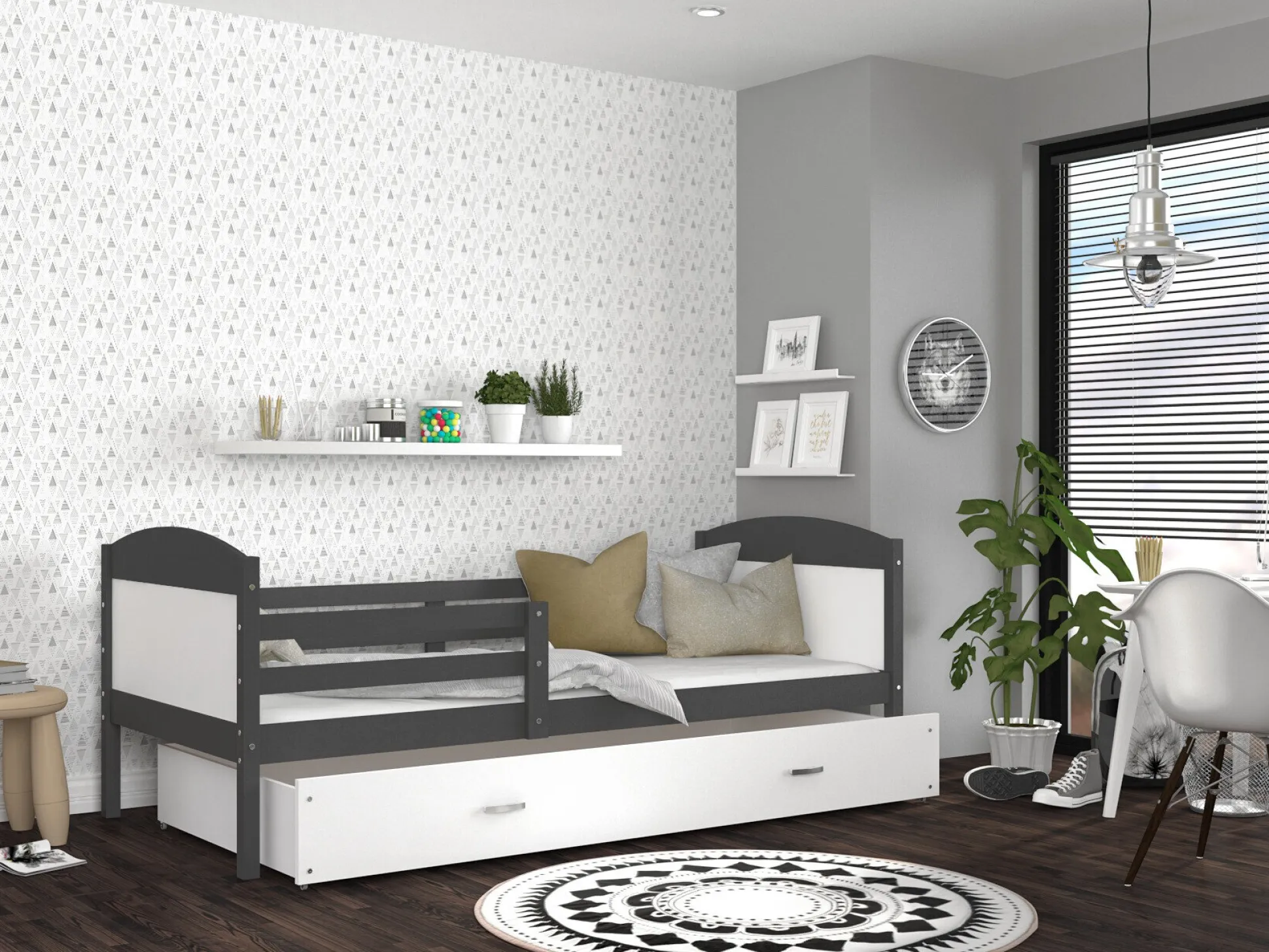 Seng Aurora 129 (Grå)