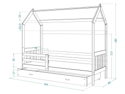 Seng Aurora 122 (Hvid)