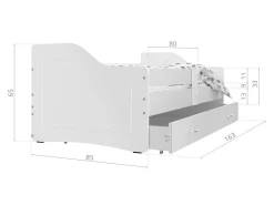 Seng Aurora 136 (Hvid)