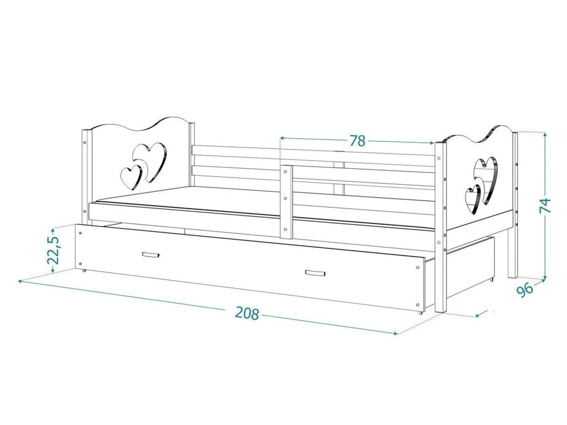 Seng Aurora 164 (Hvid)
